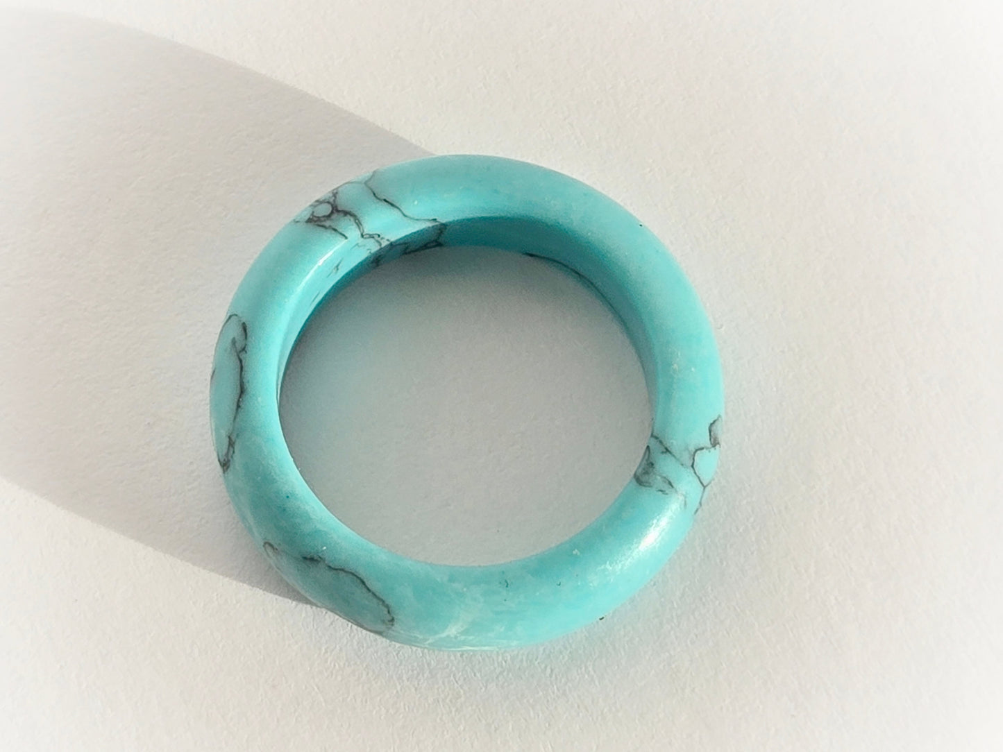 Natural Turquoise Stone Ring | Size 8 - Velora