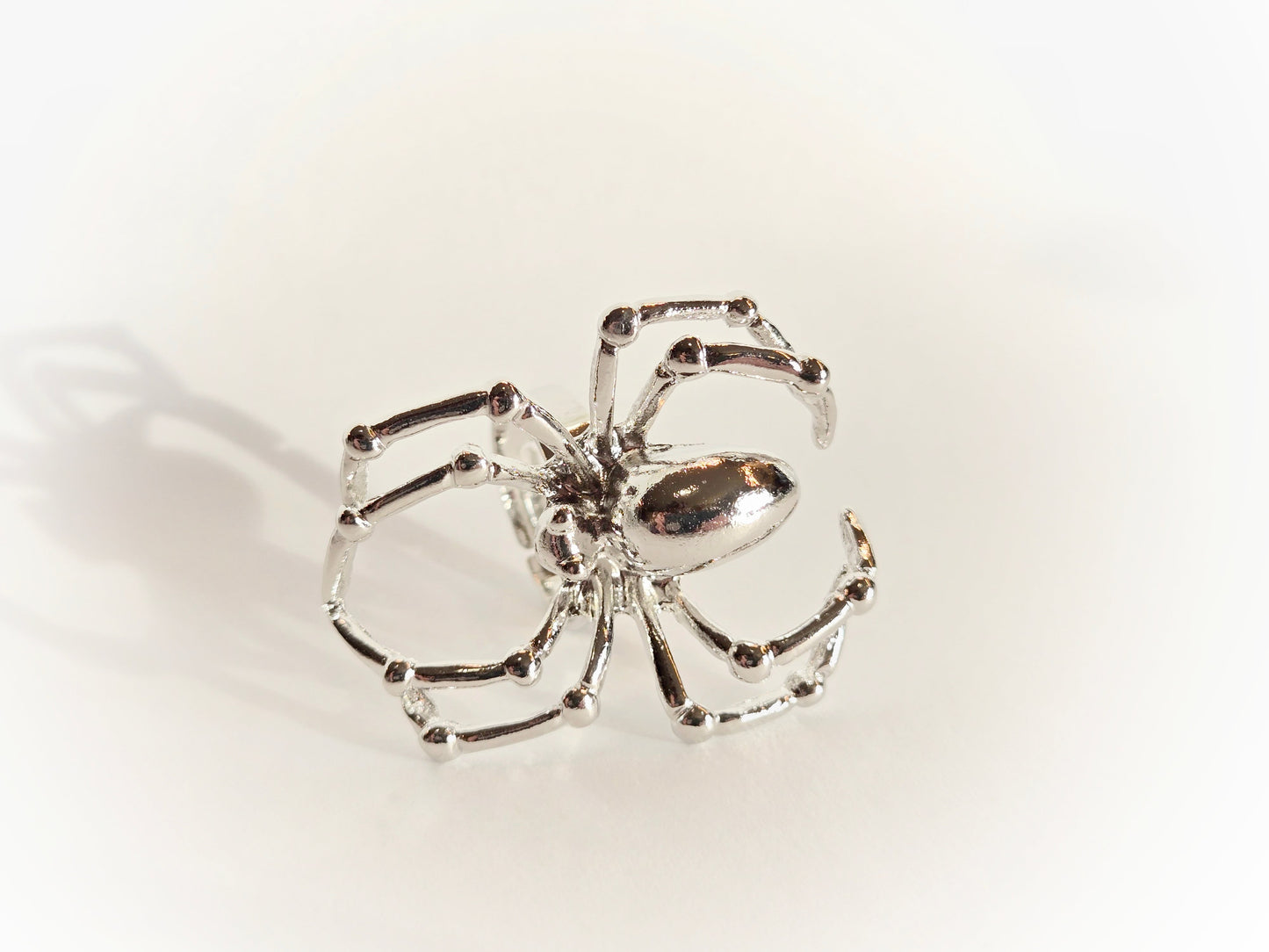 Silver Spider Ring | Size 7 (Adjustable) - Velora