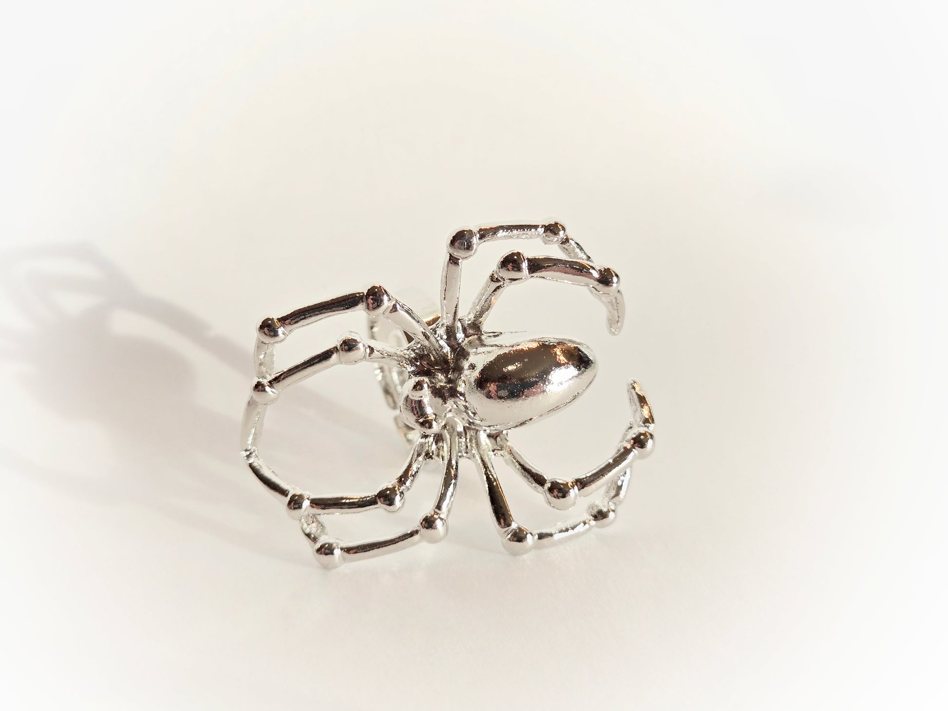 Silver Spider Ring | Size 7 (Adjustable) - Velora