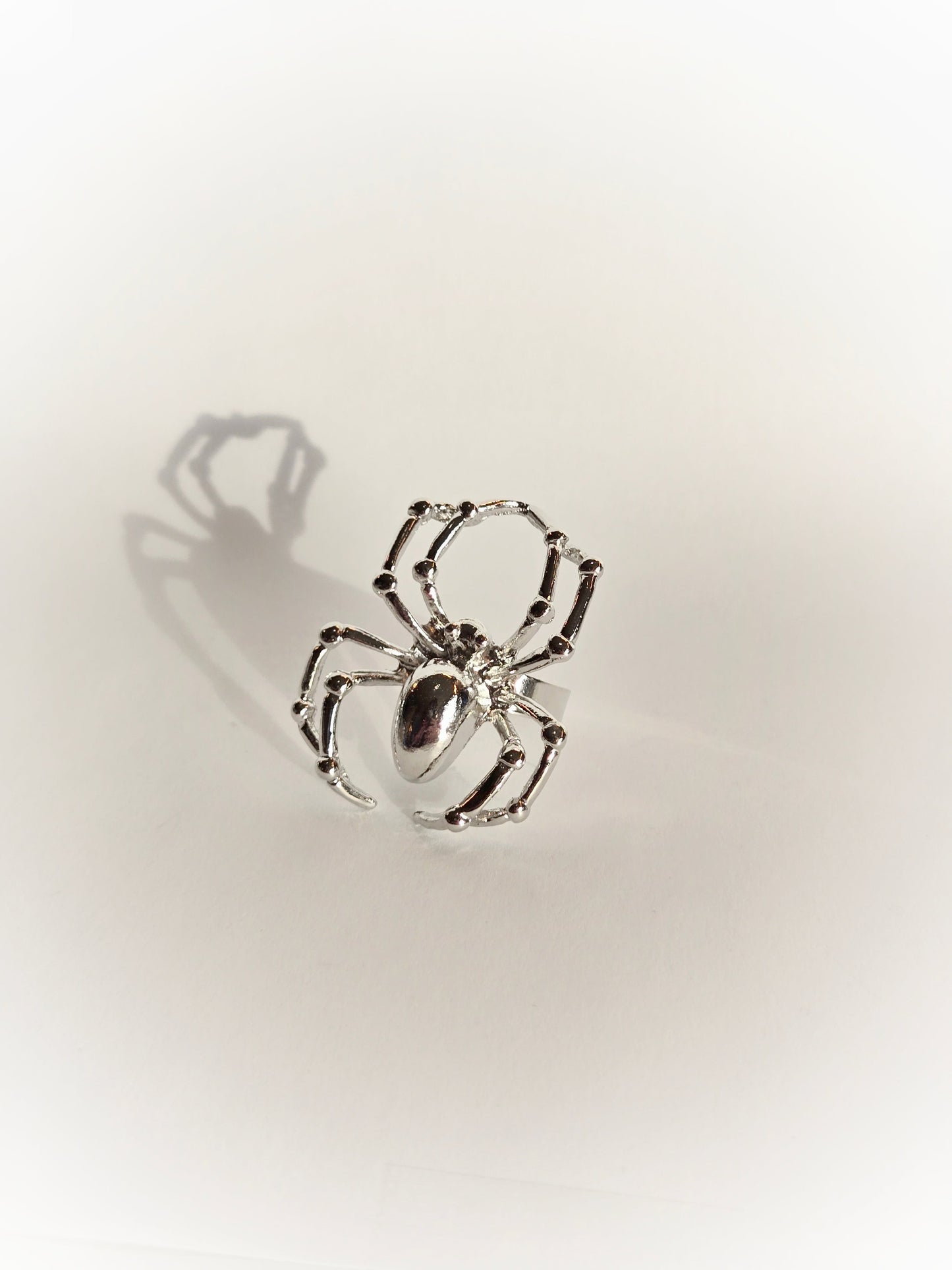 Silver Spider Ring | Size 7 (Adjustable) - Velora