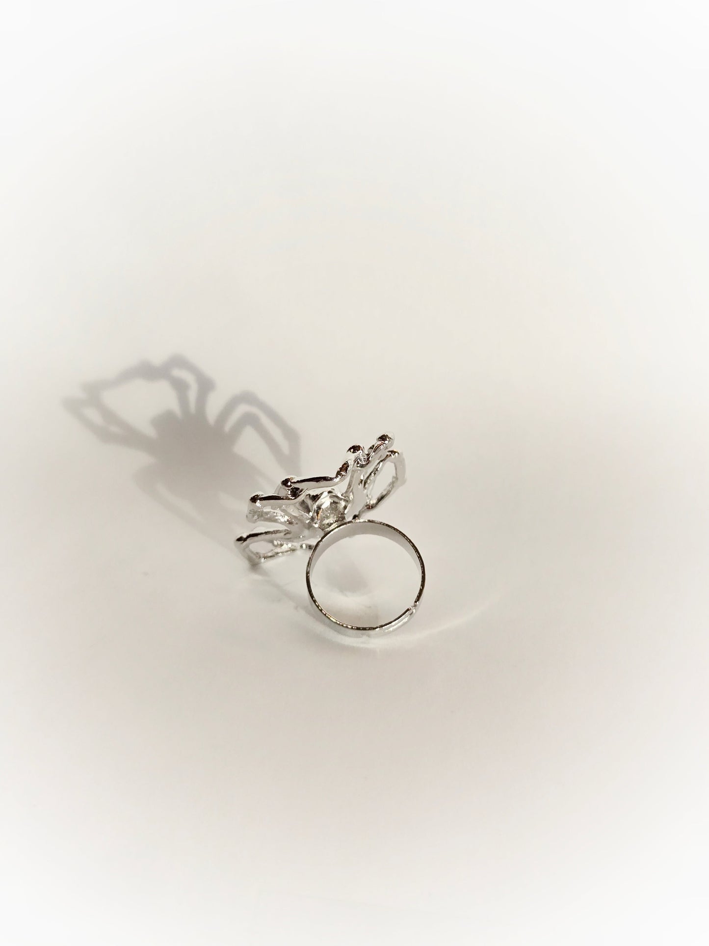 Silver Spider Ring | Size 7 (Adjustable) - Velora