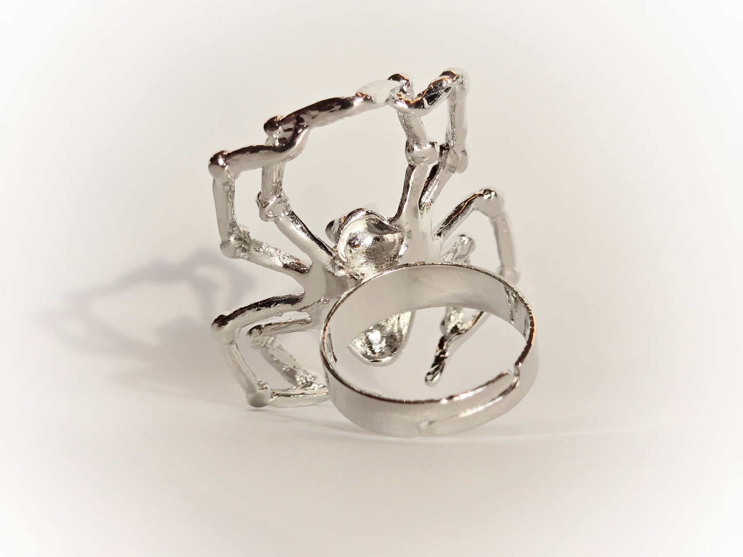 Silver Spider Ring | Size 7 (Adjustable) - Velora