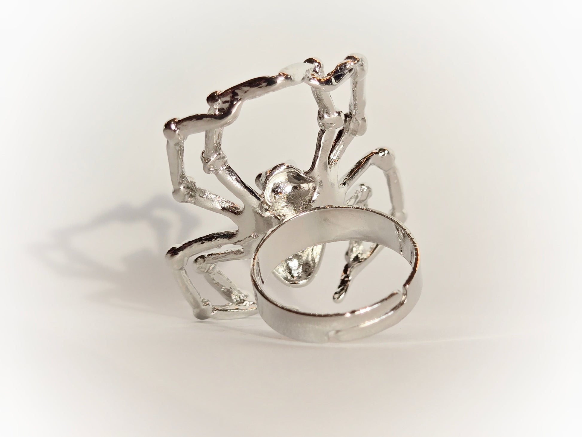 Silver Spider Ring | Size 7 (Adjustable) - Velora