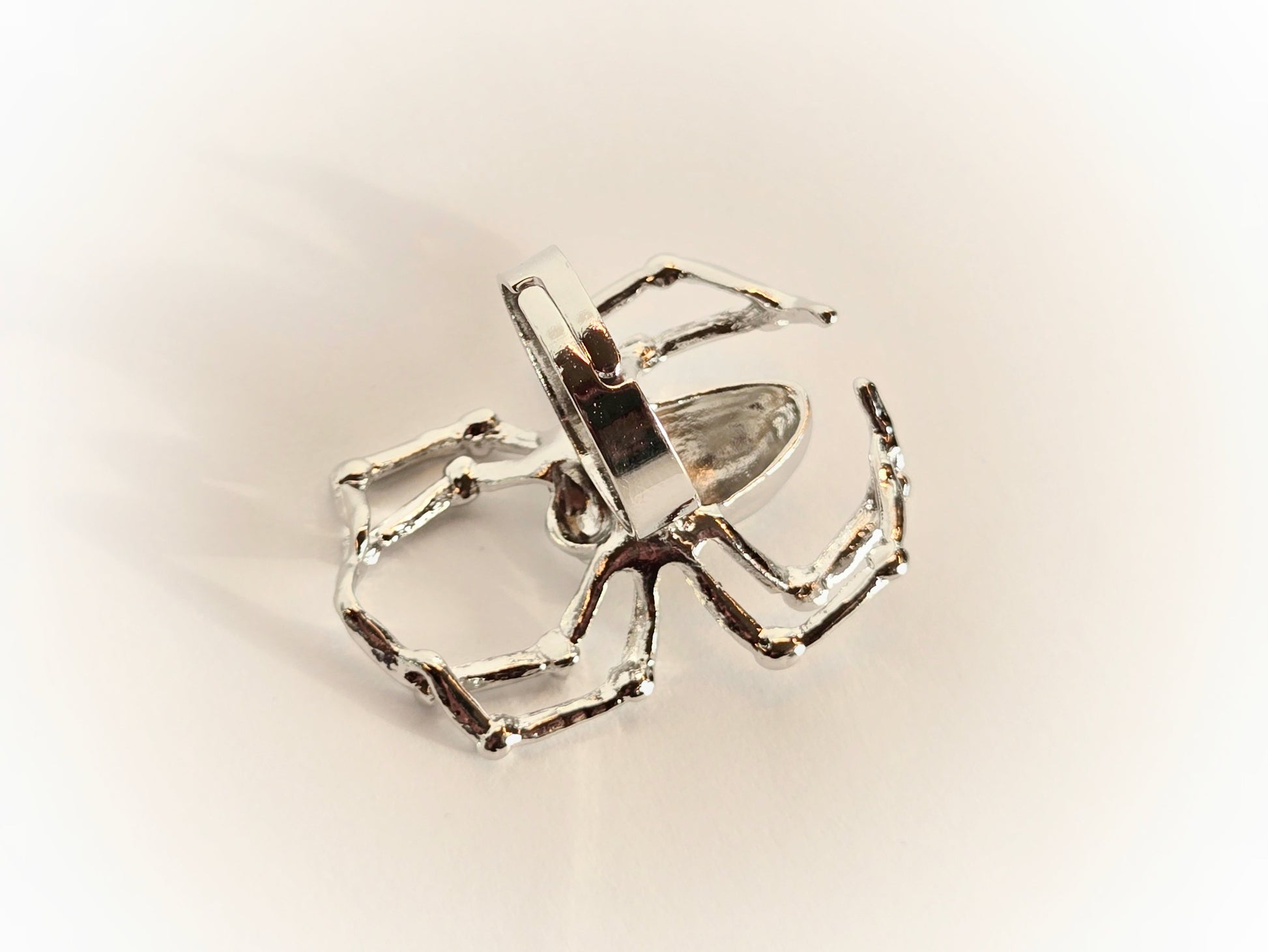 Silver Spider Ring | Size 7 (Adjustable) - Velora
