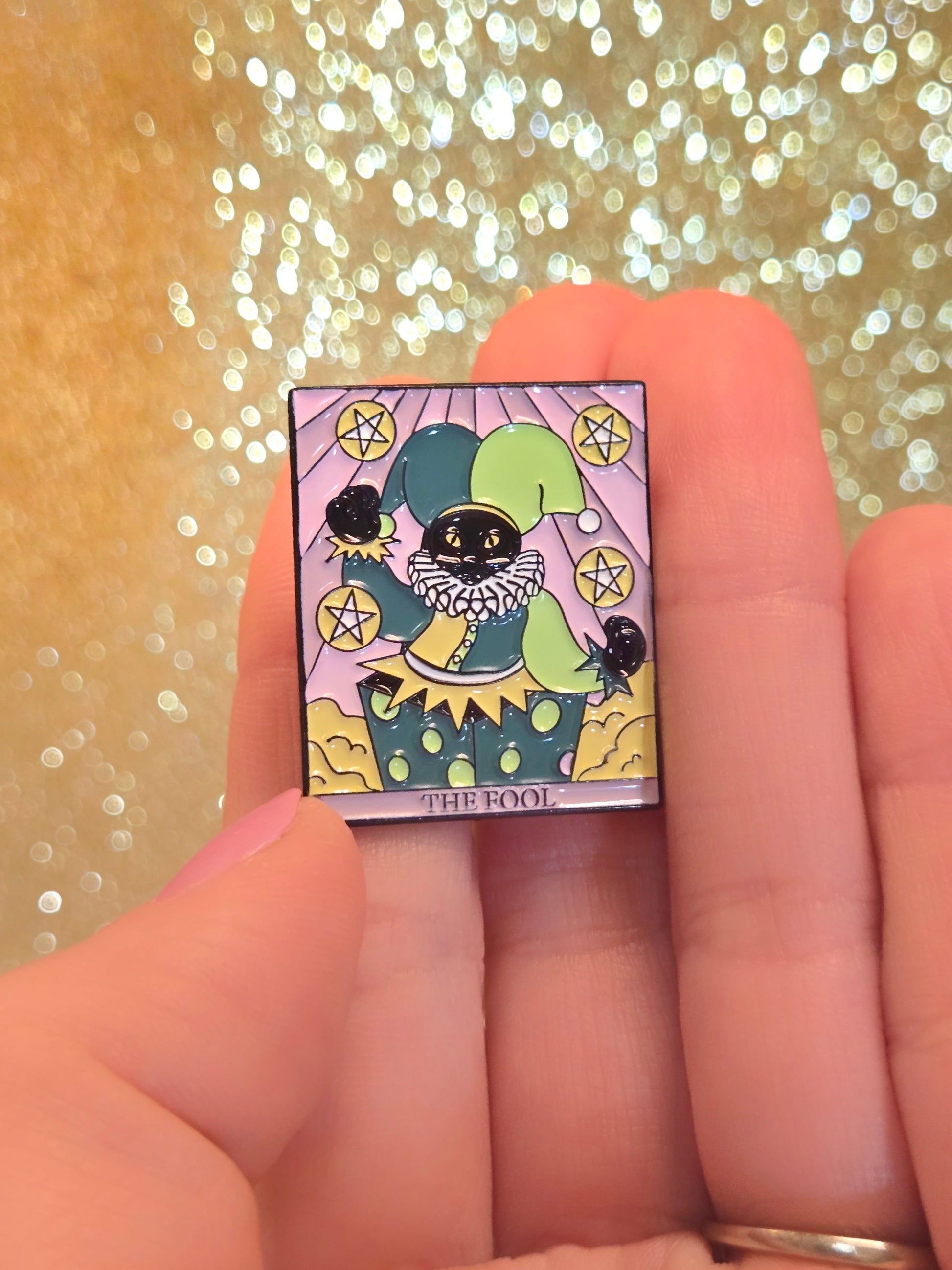 "The Fool" Cat Tarot Card | Collectible Pin - Velora