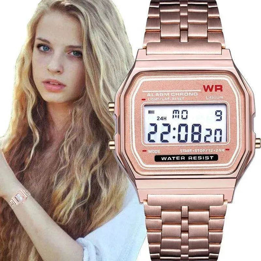 WR F91W Stainless Steel chain Electronic Watch - Velora