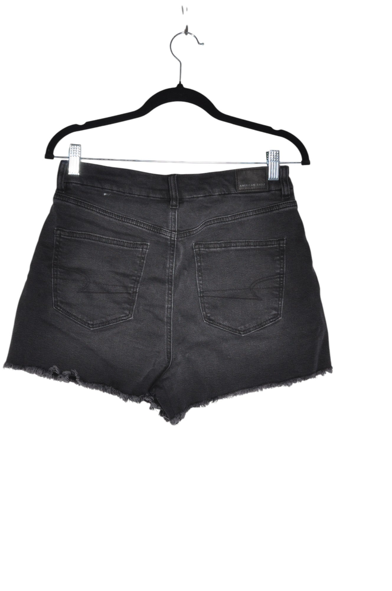 AMERICAN EAGLE Women Denim Shorts Regular fit in Black - 8 - Velora
