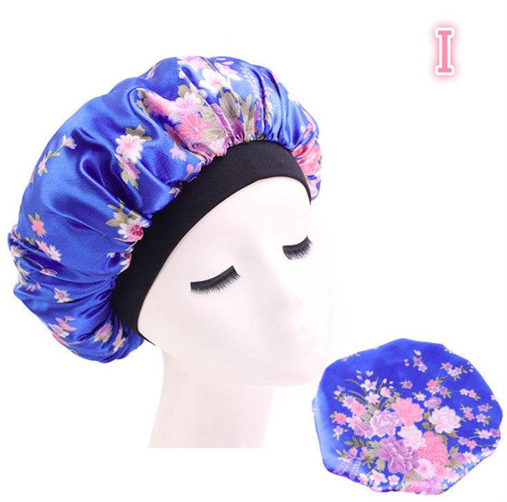 Beauty print Satin Silk Hair Bonnet for sleeping - Velora