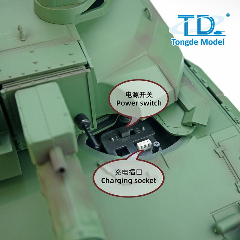 Tongde 1/16 RC Leclerc Tank – BB Shooting, Smoke, Recoil, 320° Turret - Velora Luxury Fashion