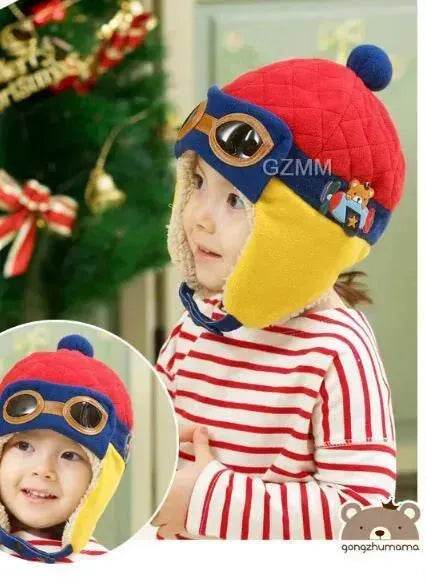 Baby and Toddler Winter hat Hooded Winter Pilot Beanie Warm baby cap - Velora