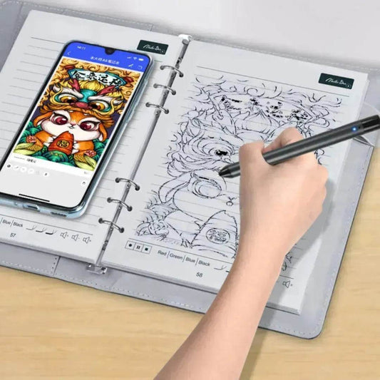 Handwriting Paper Screen Synchronization Smart Fingerprint Lock A5 Notebook - Velora