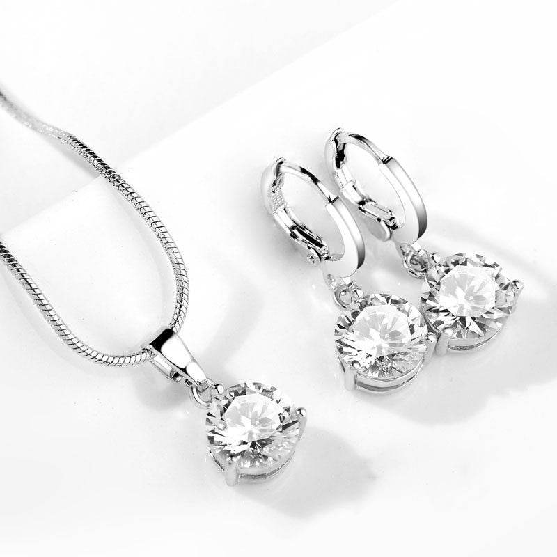Water Drop Necklace Earring Set - Velora