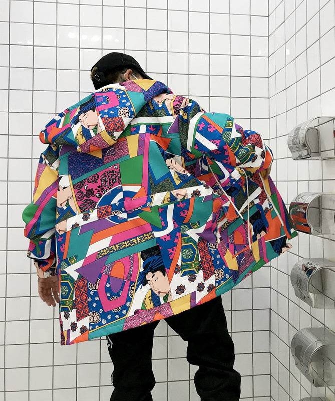 Graffiti trench coat - Velora