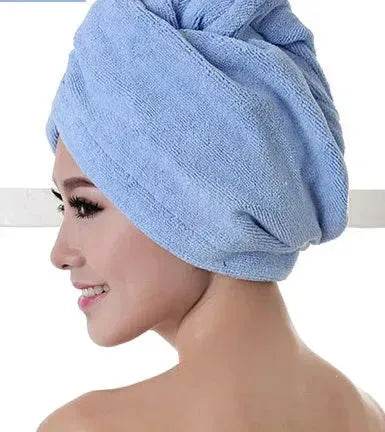 Women's Microfiber Hair Dryer Cap Absorbent Hair Towel. - Velora