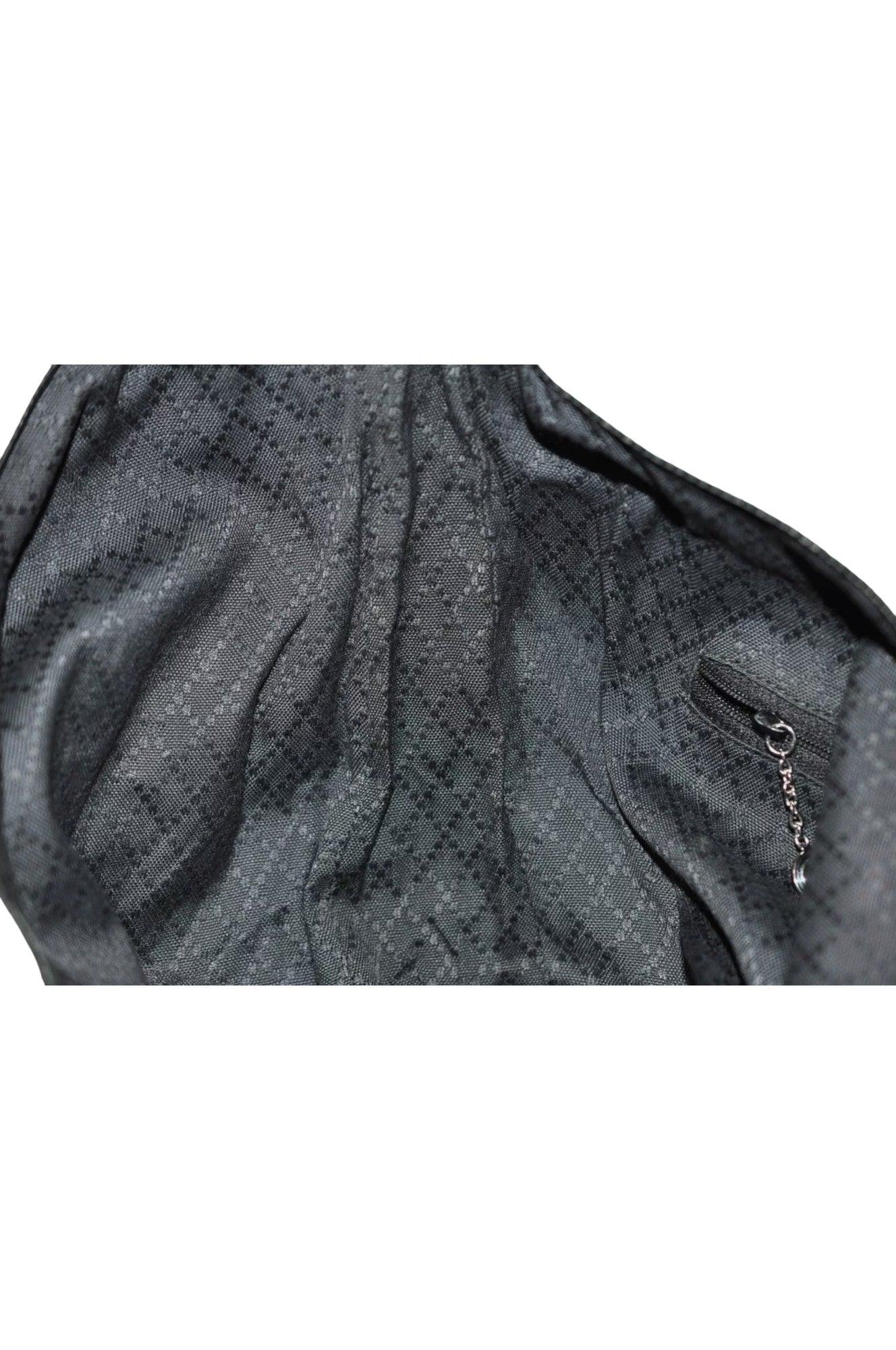 GUCCI Vintage Bamboo Shoulder Tote Bag Nylon Leather Black 7752K - Velora