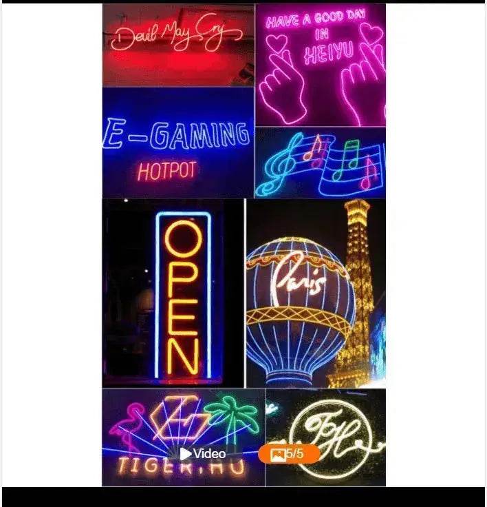 220V Neon Light With LED Neon Background Decorative Light Strip - Velora