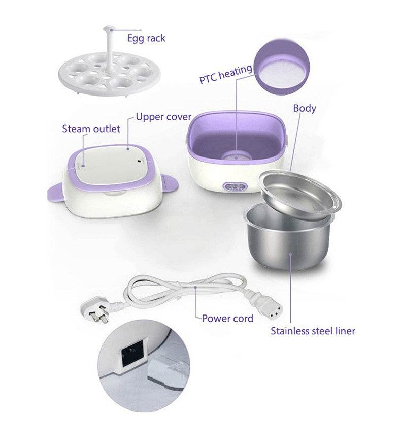 Multi-Function Electric Cooking Lunch Box – Portable & Heated - Velora