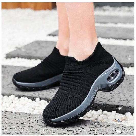 Casual Fashionable Socks Mesh Sneakers No tie sneakers women - Velora