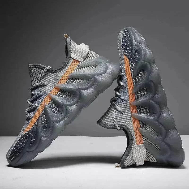 Fashion Sneakers With Wave Sole Cool Sports Shoes Men - Velora