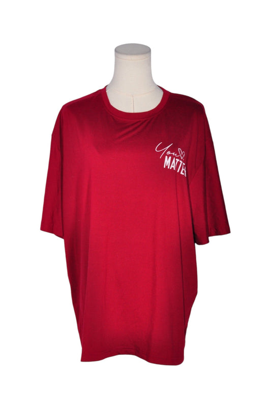 UNBRANDED Women T-Shirts Regular fit in Red - XL