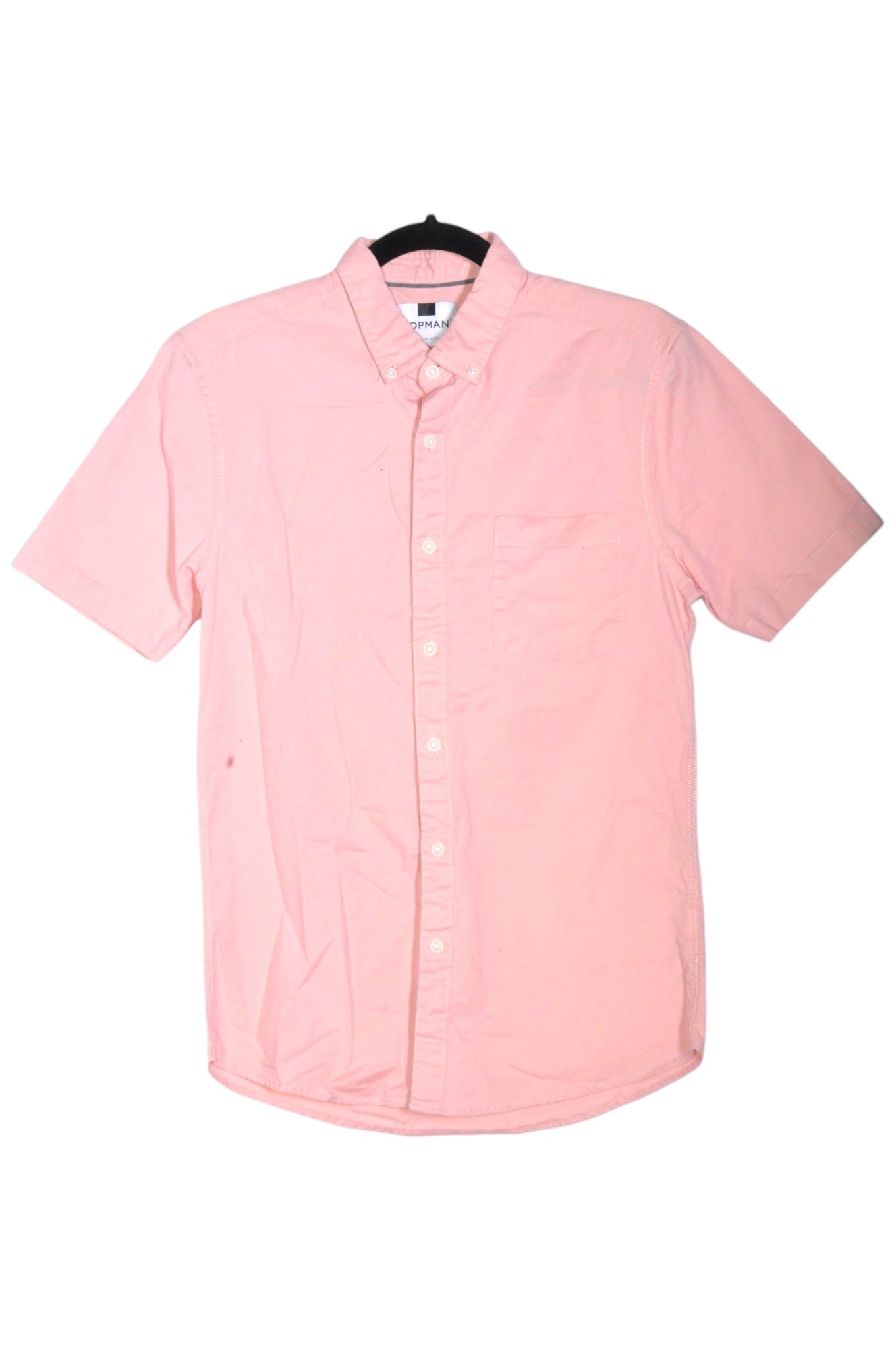 TOPMAN Men Button Down Tops Regular fit in Pink - M