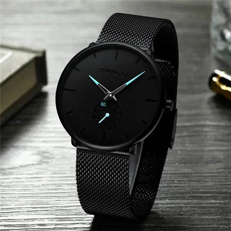 Simple ultra-thin watch round mesh belt watch - Velora