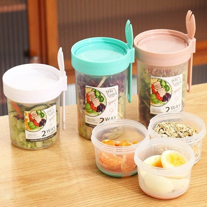 Portable Lock sealed Breakfast Oatmeal Cereal Nut Yogurt Fresh Fruit Salad Cup - Velora