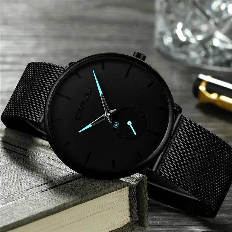 Simple ultra-thin watch round mesh belt watch - Velora