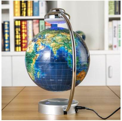 8 inch globe magnetic suspension office decoration company gift novelty creative birthday gift - Velora