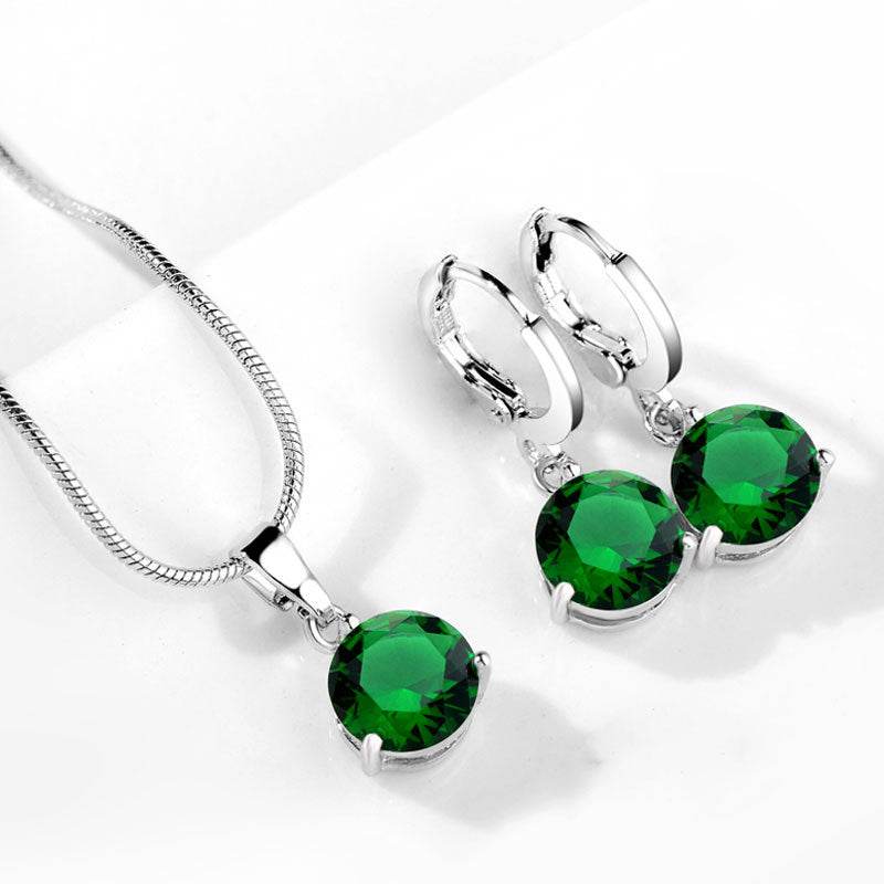 Water Drop Necklace Earring Set - Velora