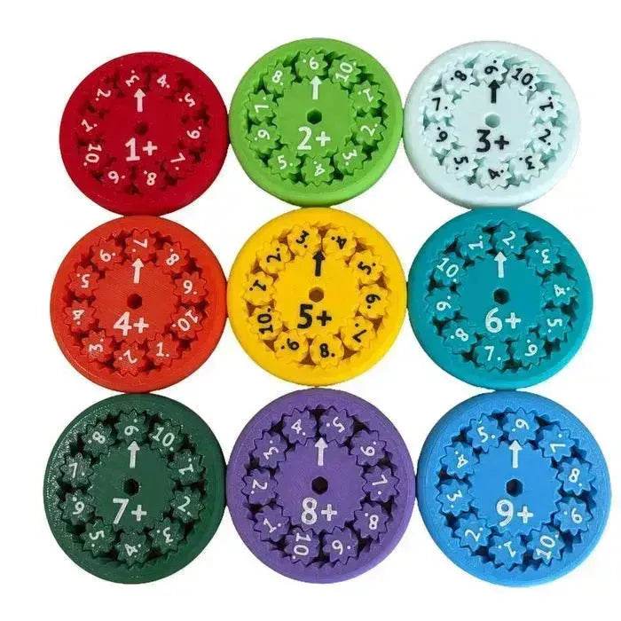 Math Fidget Spinners Fingertip Puzzle Toys Games Math Operations Math Multiplication Games Montessori Activity Educational Learning Toys - Velora
