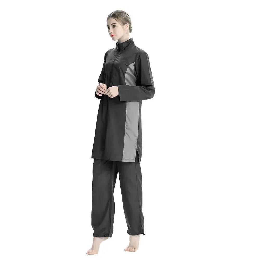 ArabSwimsuit Southeast Asia Hui Conservative Three-piece Suit Sportswear Swimming Suit - Velora