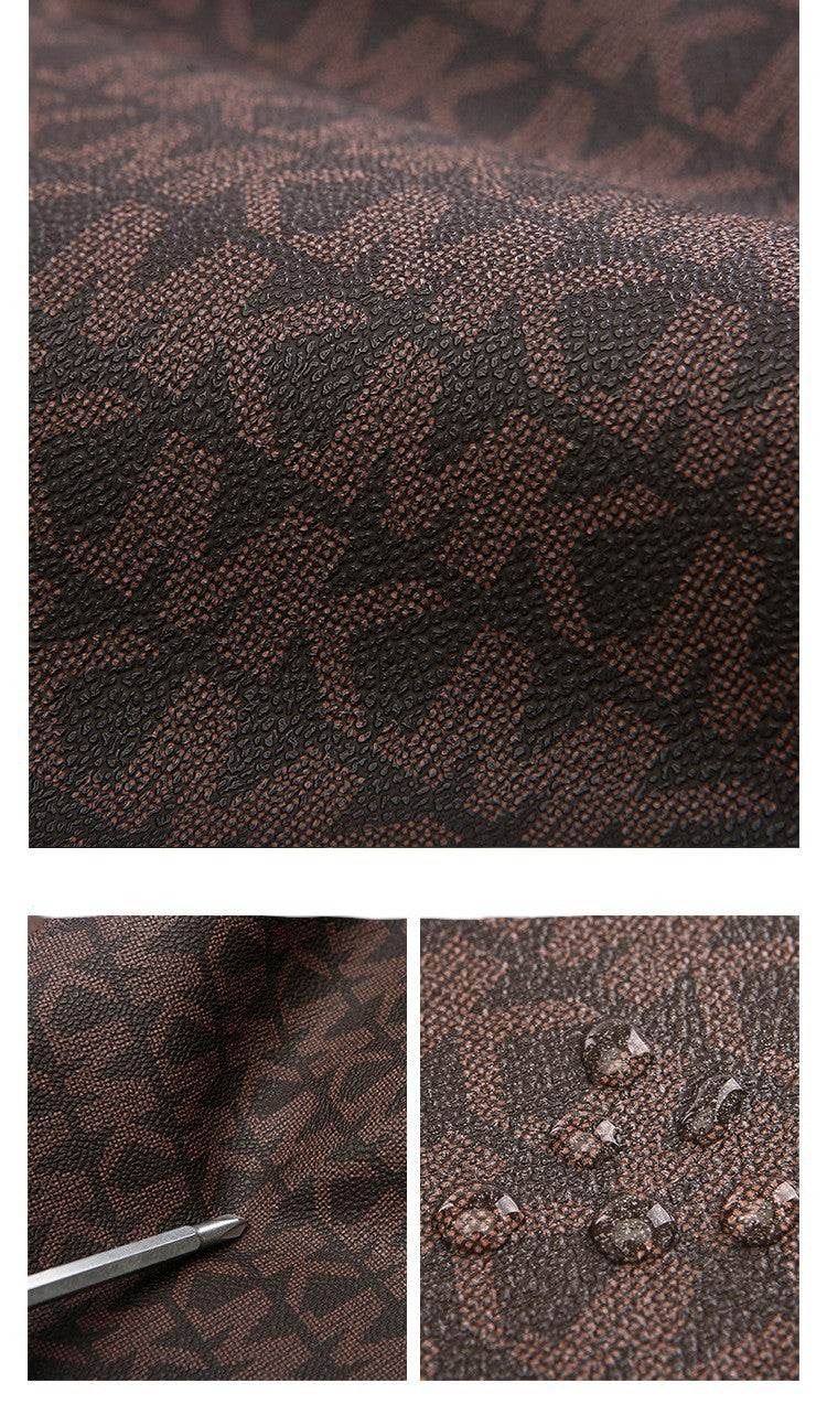 Big Retro Fashion Brown Leather bucket Bag - Velora