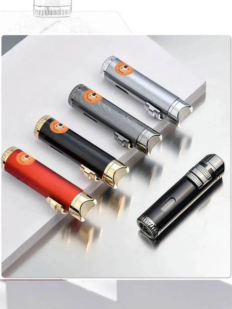 Blue High firepower Gas Cigar Punch Lighters - Velora