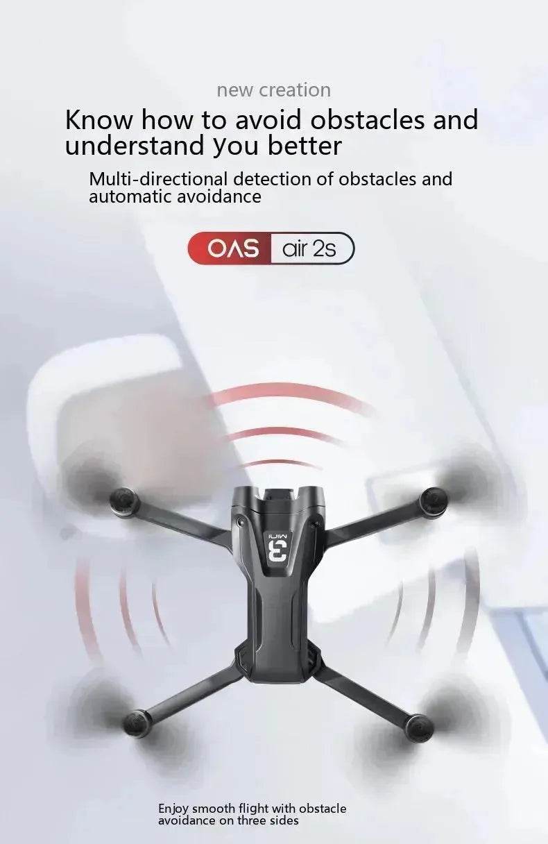 UAV Optical Flow Dual Camera Drone 480p Camera Obstacle Avoidance Aerial Photography Foldable Quadcopter - Velora