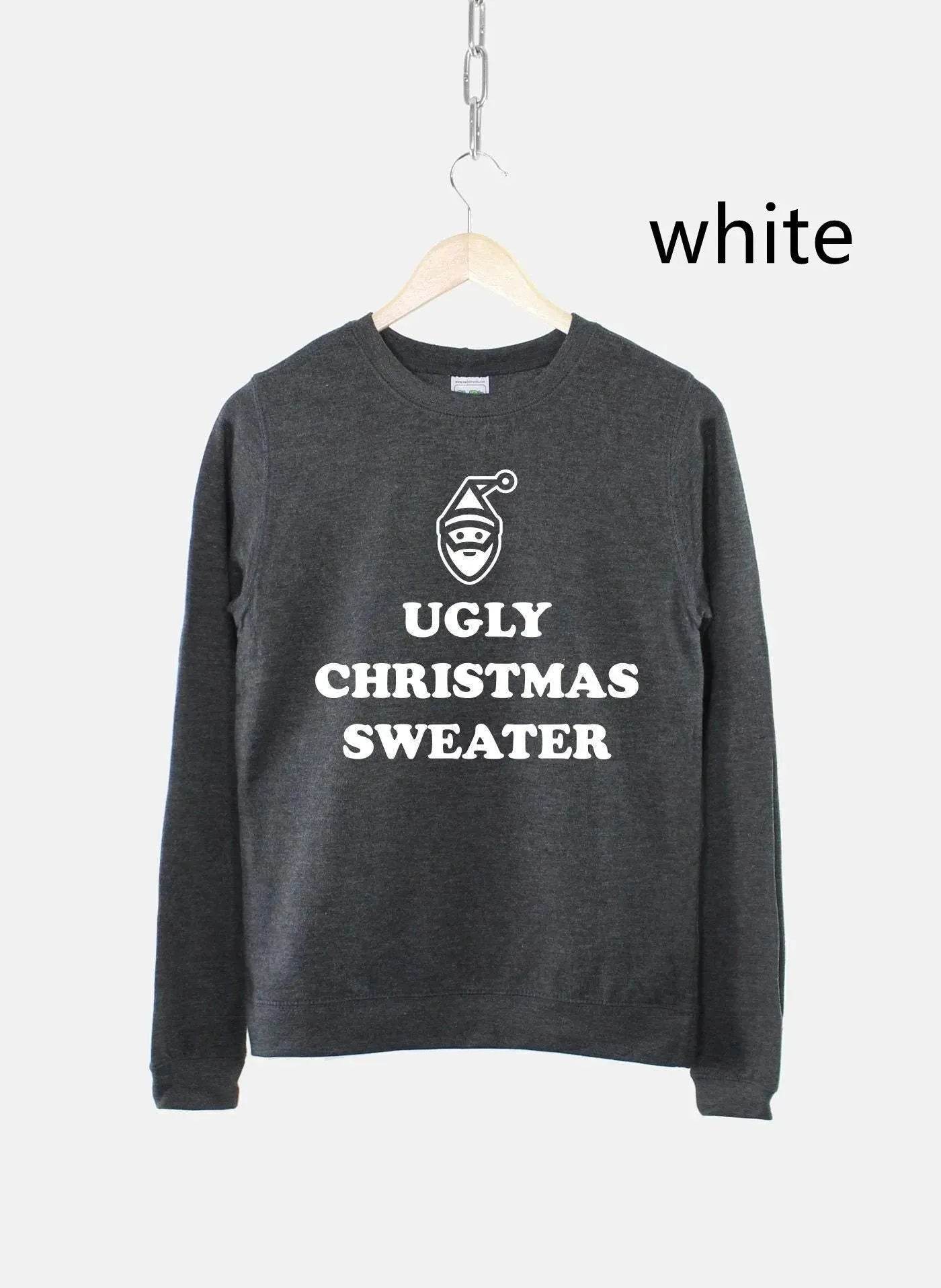 Women's Ugly Christmas Sweater Sweatshirt Bah Humbug Funny - Velora