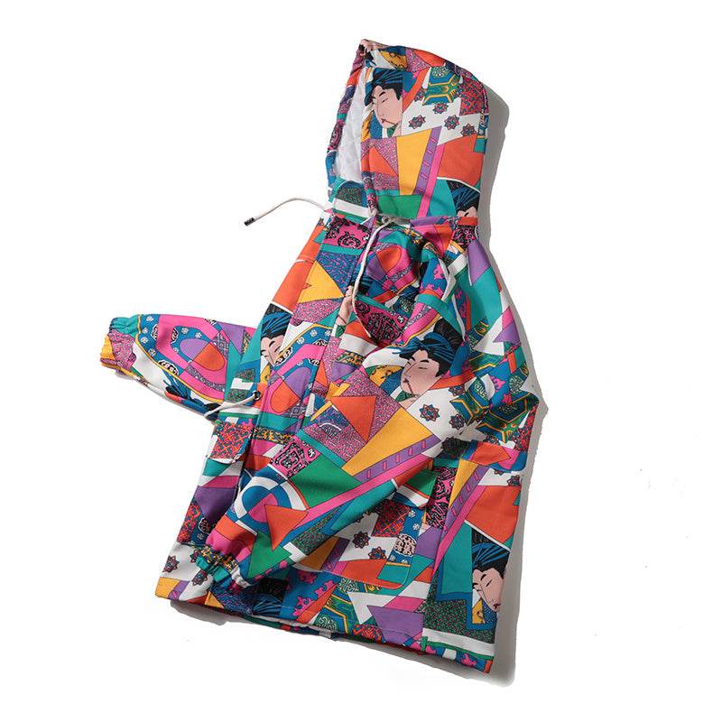 Graffiti trench coat - Velora