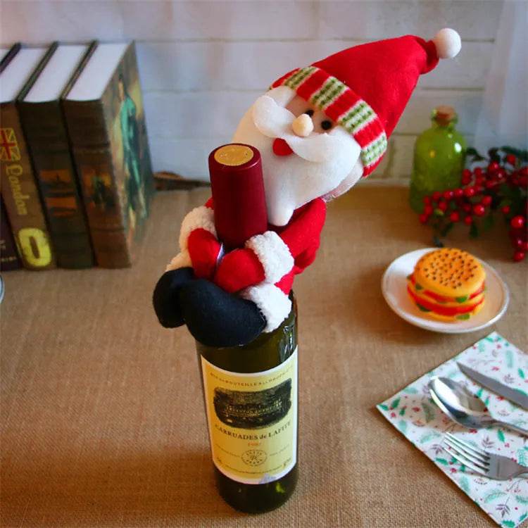 Christmas Decorations Christmas Wine Bottle Socks - Velora