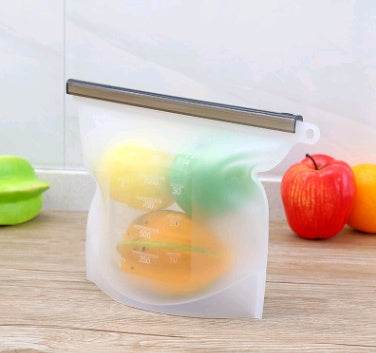 Reusable Silicone food storage bag vacuum sealed bag - Velora