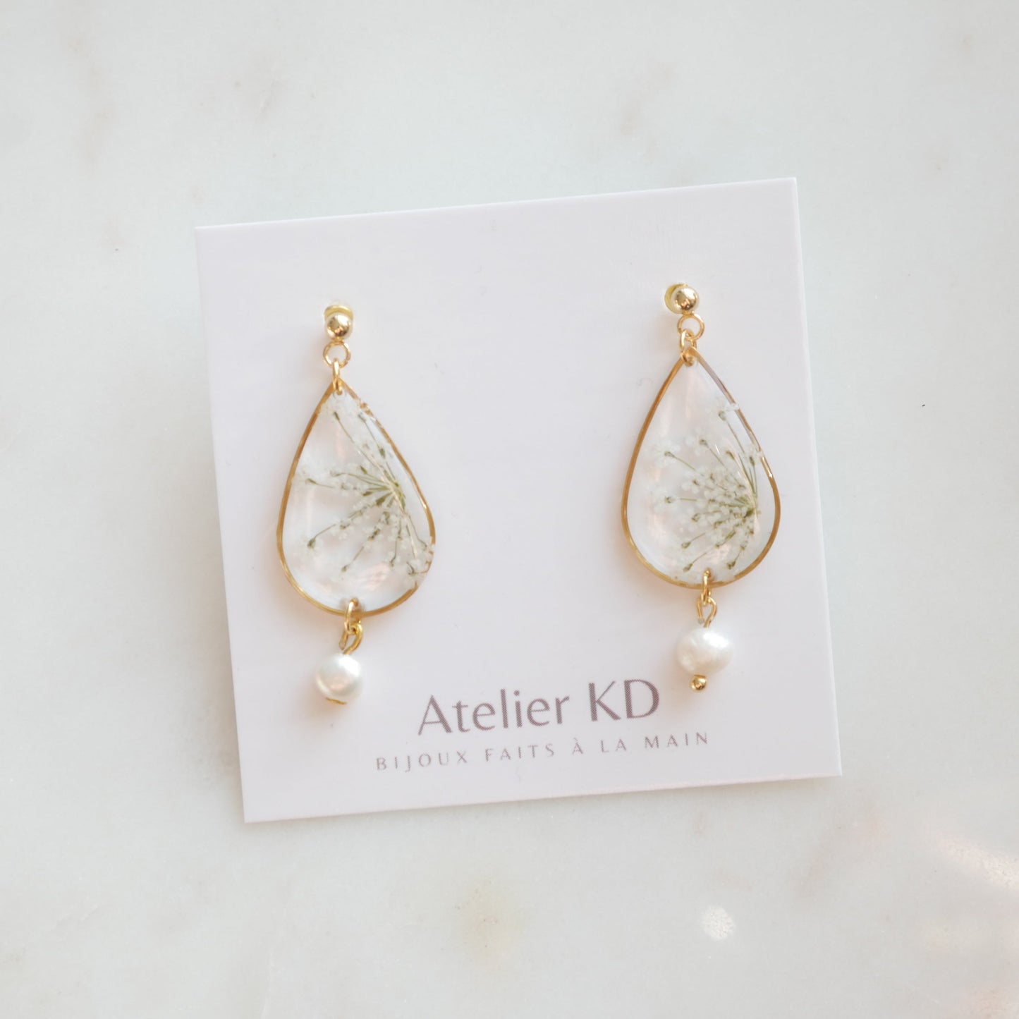 Boucles d'oreilles Perla - goute (moyen) - Velora