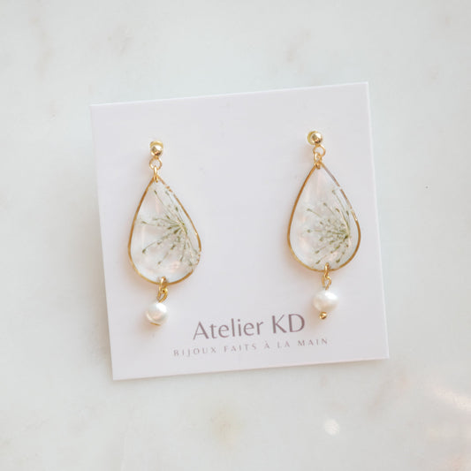 Boucles d'oreilles Perla - goute (moyen) - Velora