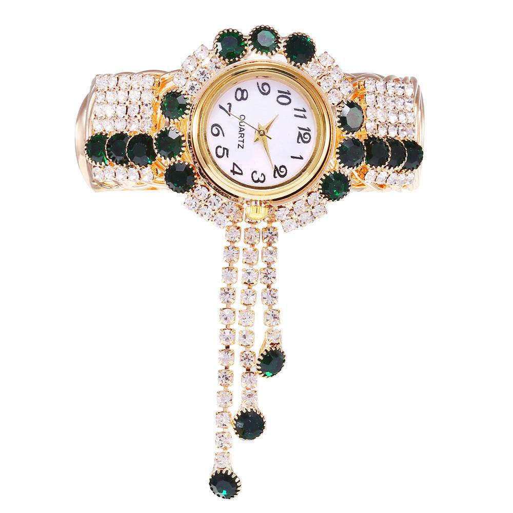 Ladies Fashion Rhinestone Bracelet Watch - Quartz - Velora