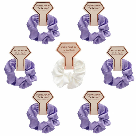 Luxury Silk Satin Hair Scrunchies Hair Ties women - Velora