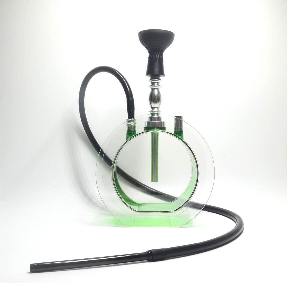 Acrylic round pot hookah set - Velora