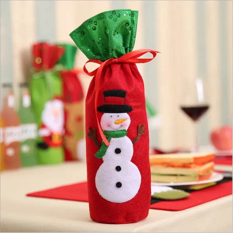 Christmas Decorations Christmas Wine Bottle Socks - Velora
