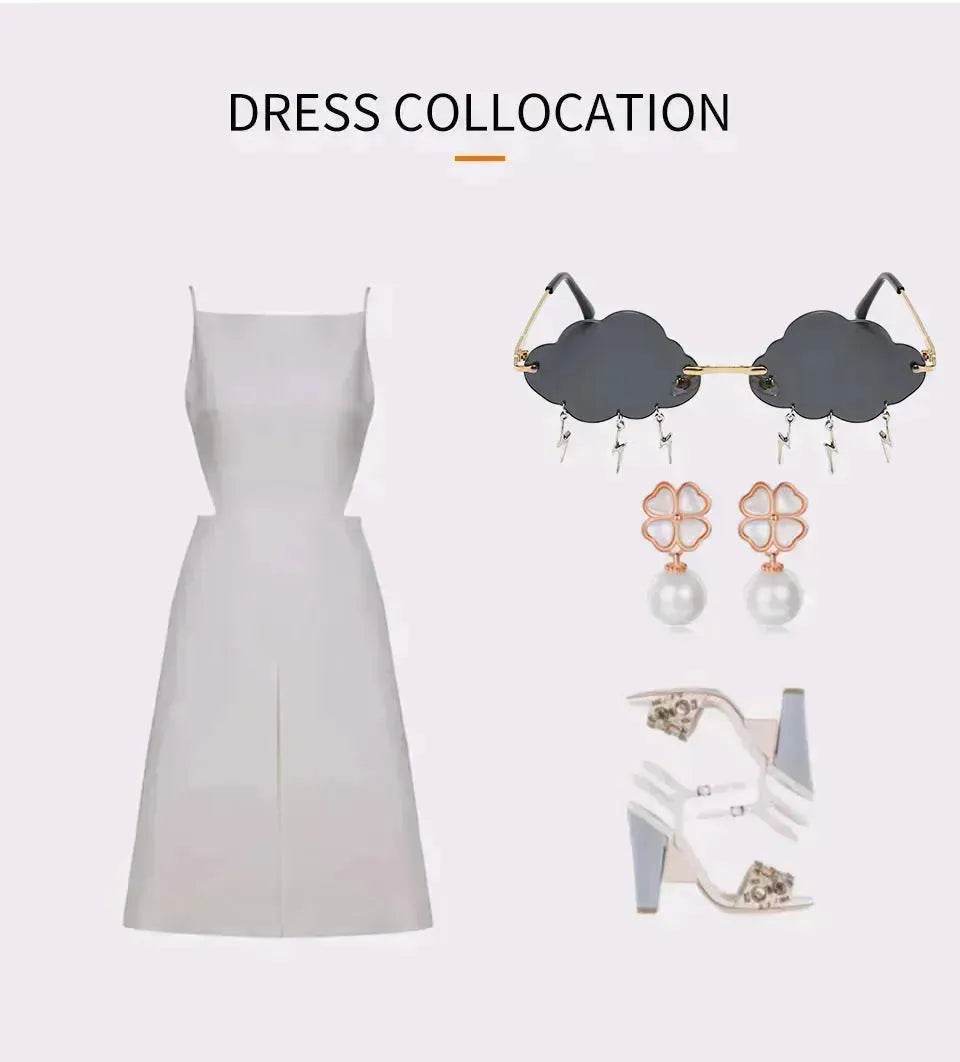 Fashion Trend Cloud Chain Polarized Sunglasses for Women - Velora