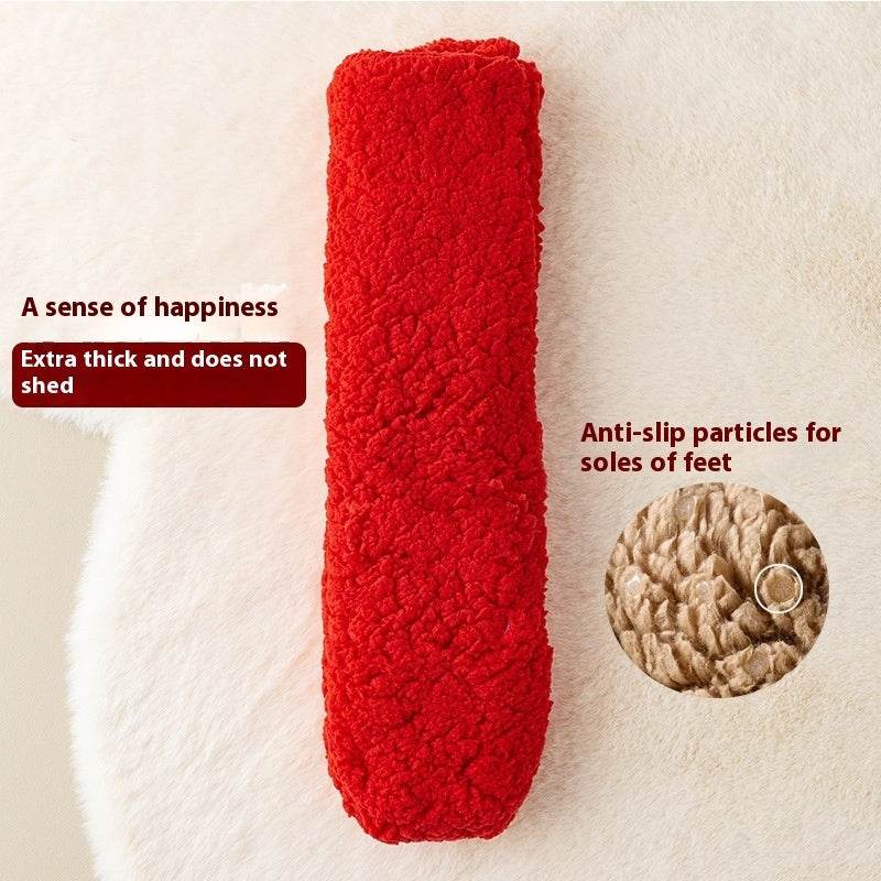 Winter Floor Socks Velvet Thicken Warm Coral Velvet Cute Socks Japanese-style Home Footwear Non-slip Socks New Year Gifts Winter Gadgets - Velora