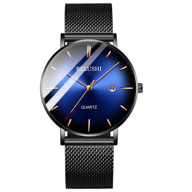 Blue Light Ultra-thin Fashion Men's Waterproof Quartz Watch - Velora