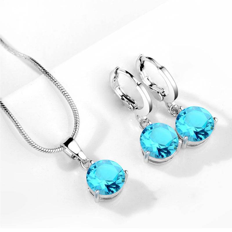 Water Drop Necklace Earring Set - Velora