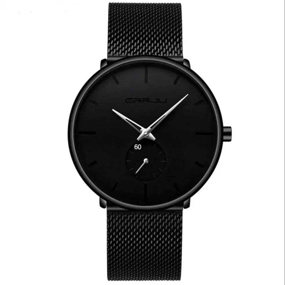 Simple ultra-thin watch round mesh belt watch - Velora